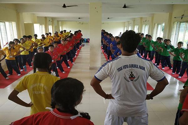 MVM School Tezpur Celebrated Yoga Day.